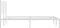 vidaXL - Bedframe - met - hoofdbord - metaal - wit - 135x190 - cm