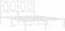 vidaXL - Bedframe - met - hoofdbord - metaal - wit - 135x190 - cm