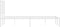 vidaXL - Bedframe - met - hoofdbord - metaal - wit - 135x190 - cm