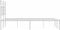 vidaXL - Bedframe - met - hoofdbord - metaal - wit - 135x190 - cm