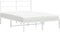 vidaXL - Bedframe - met - hoofdbord - metaal - wit - 140x190 - cm