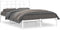 vidaXL - Bedframe - met - hoofdbord - metaal - wit - 140x190 - cm