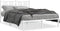 vidaXL - Bedframe - met - hoofdbord - metaal - wit - 140x190 - cm