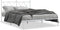 vidaXL - Bedframe - met - hoofdbord - metaal - wit - 140x190 - cm