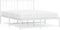 vidaXL - Bedframe - met - hoofdbord - metaal - wit - 140x190 - cm