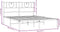 vidaXL - Bedframe - met - hoofdbord - metaal - wit - 140x190 - cm