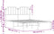 vidaXL - Bedframe - met - hoofdbord - metaal - wit - 140x190 - cm