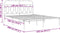 vidaXL - Bedframe - met - hoofdbord - metaal - wit - 140x190 - cm