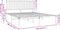 vidaXL - Bedframe - met - hoofdbord - metaal - wit - 140x190 - cm