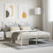 vidaXL - Bedframe - met - hoofdbord - metaal - wit - 140x190 - cm