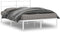 vidaXL - Bedframe - met - hoofdbord - metaal - wit - 140x190 - cm