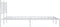 vidaXL - Bedframe - met - hoofdbord - metaal - wit - 140x190 - cm