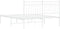 vidaXL - Bedframe - met - hoofdbord - metaal - wit - 140x190 - cm