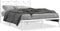 vidaXL - Bedframe - met - hoofdbord - metaal - wit - 140x190 - cm