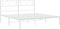 vidaXL - Bedframe - met - hoofdbord - metaal - wit - 140x190 - cm