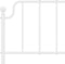 vidaXL - Bedframe - met - hoofdbord - metaal - wit - 140x190 - cm