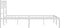 vidaXL - Bedframe - met - hoofdbord - metaal - wit - 140x190 - cm