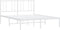 vidaXL - Bedframe - met - hoofdbord - metaal - wit - 140x190 - cm