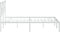 vidaXL - Bedframe - met - hoofdbord - metaal - wit - 140x190 - cm