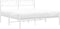 vidaXL - Bedframe - met - hoofdbord - metaal - wit - 140x190 - cm