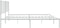 vidaXL - Bedframe - met - hoofdbord - metaal - wit - 140x190 - cm