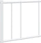 vidaXL - Bedframe - met - hoofdbord - metaal - wit - 140x190 - cm