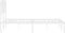 vidaXL - Bedframe - met - hoofdbord - metaal - wit - 140x190 - cm