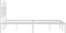 vidaXL - Bedframe - met - hoofdbord - metaal - wit - 140x190 - cm