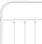 vidaXL - Bedframe - met - hoofdbord - metaal - wit - 140x190 - cm