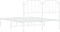 vidaXL - Bedframe - met - hoofdbord - metaal - wit - 140x190 - cm
