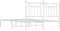 vidaXL - Bedframe - met - hoofdbord - metaal - wit - 140x190 - cm