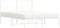 vidaXL - Bedframe - met - hoofdbord - metaal - wit - 140x190 - cm