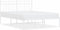 vidaXL - Bedframe - met - hoofdbord - metaal - wit - 140x200 - cm