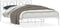 vidaXL - Bedframe - met - hoofdbord - metaal - wit - 140x200 - cm