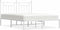 vidaXL - Bedframe - met - hoofdbord - metaal - wit - 140x200 - cm