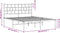 vidaXL - Bedframe - met - hoofdbord - metaal - wit - 140x200 - cm