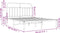 vidaXL - Bedframe - met - hoofdbord - metaal - wit - 140x200 - cm