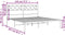 vidaXL - Bedframe - met - hoofdbord - metaal - wit - 140x200 - cm