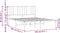 vidaXL - Bedframe - met - hoofdbord - metaal - wit - 140x200 - cm