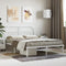 vidaXL - Bedframe - met - hoofdbord - metaal - wit - 140x200 - cm
