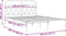 vidaXL - Bedframe - met - hoofdbord - metaal - wit - 140x200 - cm