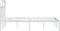 vidaXL - Bedframe - met - hoofdbord - metaal - wit - 140x200 - cm