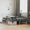vidaXL - Bedframe - met - hoofdbord - metaal - wit - 140x200 - cm