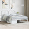 vidaXL - Bedframe - met - hoofdbord - metaal - wit - 140x200 - cm