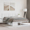 vidaXL - Bedframe - met - hoofdbord - metaal - wit - 140x200 - cm