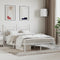 vidaXL - Bedframe - met - hoofdbord - metaal - wit - 140x200 - cm