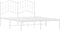 vidaXL - Bedframe - met - hoofdbord - metaal - wit - 140x200 - cm
