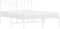 vidaXL - Bedframe - met - hoofdbord - metaal - wit - 140x200 - cm