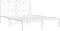 vidaXL - Bedframe - met - hoofdbord - metaal - wit - 140x200 - cm