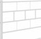 vidaXL - Bedframe - met - hoofdbord - metaal - wit - 140x200 - cm